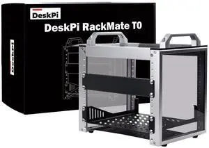52Pi T0 Rackmount, DeskPi 10 Inch 4U Server Cabinet for Network, Servers, Audio, and Video Equipment
