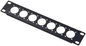 52Pi 1U D-type Patch Panel Rack Mount, 10 inch 7D Rackmate XLR HDMI AV RJ45 for DeskPi Rackmate T0/T1/T2 Server Cabinets