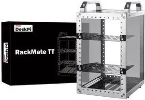 52Pi TT Rackmount, DeskPi Mini Server Cabinet for Network, Servers, Audio, and Video Equipment