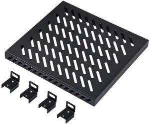 52Pi 0.5U High Duty Rack Shelf, 10 inch Rack Accessories for DeskPi RackMate T0/T1 Server Cabinets