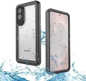 WERLEO for Samsung Galaxy S25 Edge Waterproof Case, [Fit for Magsafe] [IP68 Underwater] Built-in Screen & Lens Protector, Shockproof Phone Cover for Galaxy S25 Edge 6.7" Black