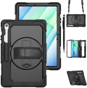 WERLEO Case for Samsung Galaxy Tab Galaxy Tab S10 FE Plus 13.1 inch 2025 SM-X620/X626B/X626, Shockproof Protective Case with Screen Protector, Stand, Hand/Shoulder Strap Pen Holder,Stylus Pen