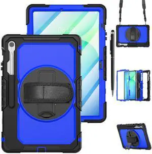 WERLEO Case for Samsung Galaxy Tab Galaxy Tab S10 FE Plus 13.1 inch 2025 SM-X620/X626B/X626, Shockproof Protective Case with Screen Protector, Stand, Hand/Shoulder Strap Pen Holder,Stylus Pen