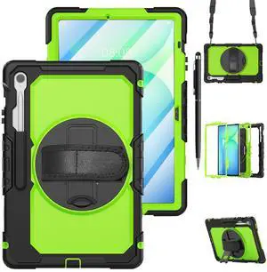 WERLEO Case for Samsung Galaxy Tab Galaxy Tab S10 FE Plus 13.1 inch 2025 SM-X620/X626B/X626, Shockproof Protective Case with Screen Protector, Stand, Hand/Shoulder Strap Pen Holder,Stylus Pen