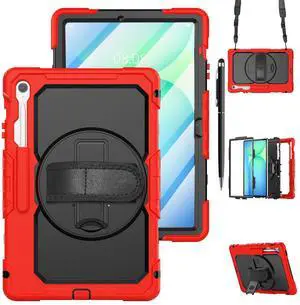 WERLEO Case for Samsung Galaxy Tab Galaxy Tab S10 FE Plus 13.1 inch 2025 SM-X620/X626B/X626, Shockproof Protective Case with Screen Protector, Stand, Hand/Shoulder Strap Pen Holder,Stylus Pen