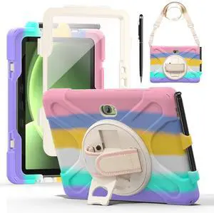 WERLEO Case for Samsung Galaxy Tab Active 5 Pro 2025 / Active 4 Pro 2022 / Active Pro 2019 10.1" Shockproof Drop Protection Cover with Screen Protector Pencil Holder Stand Shoulder Strap Stylus Pen