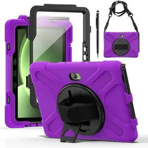 WERLEO Case for Samsung Galaxy Tab Active5 Pro 2025 / Active4 Pro 2022 / Active Pro 2019 10.1" Shockproof Drop Protection Cover with Screen Protector Pencil Holder Stand Shoulder Strap Stylus Pen