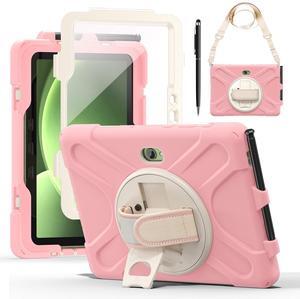 WERLEO Case for Samsung Galaxy Tab Active 5 Pro 2025 / Active 4 Pro 2022 / Active Pro 2019 10.1" Shockproof Drop Protection Cover with Screen Protector Pencil Holder Stand Shoulder Strap Stylus Pen