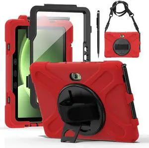 WERLEO Case for Samsung Galaxy Tab Active5 Pro 2025 / Active4 Pro 2022 / Active Pro 2019 10.1" Shockproof Drop Protection Cover with Screen Protector Pencil Holder Stand Shoulder Strap Stylus Pen