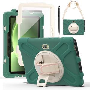WERLEO Case for Samsung Galaxy Tab Active 5 Pro 2025 / Active 4 Pro 2022 / Active Pro 2019 10.1" Shockproof Drop Protection Cover with Screen Protector Pencil Holder Stand Shoulder Strap Stylus Pen