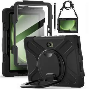 WERLEO Case for Samsung Galaxy Tab Active5 Pro 2025 / Active4 Pro 2022 / Active Pro 2019 10.1" Shockproof Cover with Screen Protector Pencil Holder Stand Shoulder Strap Stylus Pen