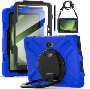 WERLEO Case for Samsung Galaxy Tab Active5 Pro 2025 / Active4 Pro 2022 / Active Pro 2019 10.1" Shockproof Cover with Screen Protector Pencil Holder Stand Shoulder Strap Stylus Pen