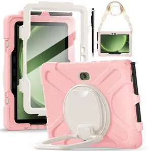 WERLEO Case for Samsung Galaxy Tab Active5 Pro 2025 / Active4 Pro 2022 / Active Pro 2019 10.1" Shockproof Cover with Screen Protector Pencil Holder Stand Shoulder Strap Stylus Pen