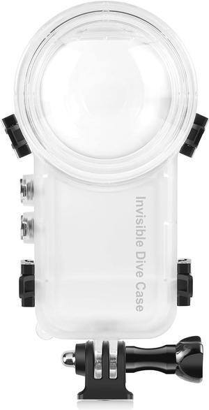 WERLEO Invisible Dive Case for Insta360 X4, 50m/164ft Waterproof Case Underwater Diving Housing Shell for Insta 360 X4 Protective Case with Bracket Accessories