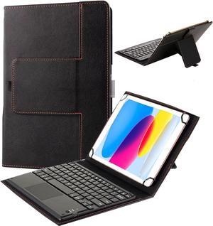 WERLEO Universal Wireless Tablet Keyboard Case 7" - 8" inch with Touchpad, 2-in-1 Bluetooth Wireless Keyboard Case, Stand Folio Tablet Case Protective Cover for 7" 7.9" 8" Tablets