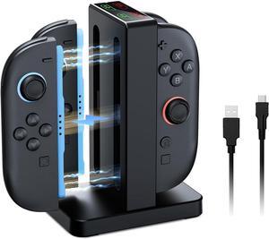 WERLEO Enhanced Controller Charger Compatible with Nintendo Switch 2, Charging Dock for Joy-Pads with Sound Alerts and Charging Indicator, USB Type-C Charging Cable Included