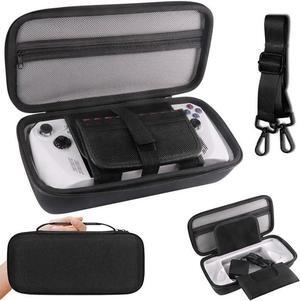 WERLEO Carrying Case for Asus Rog Ally X / Asus Rog Ally, Portable Hard Shell Pouch Travel Bag, Organiser Bag with Shoulder Strap, EVA Shockproof Protective Carry Bag with Large Capacity