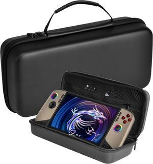 WERLEO Case for MSI Claw 8 AI+ 2025,Travel Carrying Bag Cover for MSI Claw 8 AI+ A2VM Handheld Gaming,Hard Case with Stand Mode & Mesh Pocket for MSI Claw 8 AI+ Accessories