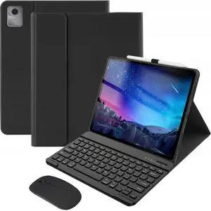 WERLEO Bluetooth Keyboard Case with Mouse for Lenovo Tab M11 11 inch 2024 2023 / Lenovo Tab K11 LTE 11'' 2024 Protective Cover with Wireless Mouse / Keyboard