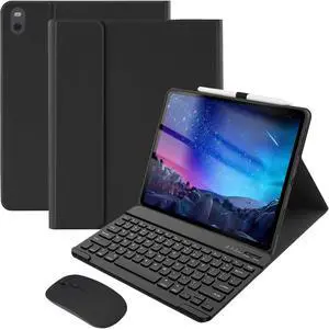 WERLEO Bluetooth Keyboard Case with Mouse for Lenovo Tab P10 10.1 inch 2018 TB-X705F / TB-X705L Protective Cover with Wireless Mouse / Keyboard