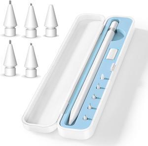 WERLEO Storage Box Pencil Tips for Apple Pencil 1st Generation and Apple Pencil 2nd Generation,Pen Protective Carrying Case for Apple iPad Pencil - Holder Accessories Storage