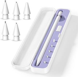 WERLEO Storage Box Pencil Tips for Apple Pencil 1st Generation and Apple Pencil 2nd Generation,Pen Protective Carrying Case for Apple iPad Pencil - Holder Accessories Storage