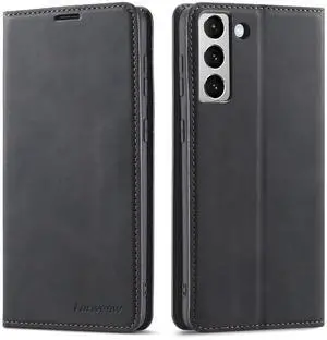 WERLEO Case for Samsung Galaxy S25 5G 6.2 inch Premium PU Leather Phone Cover with Card Holder Stand, Shockproof Flip Wallet Cover