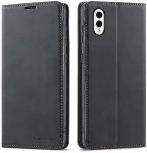 WERLEO Case for Samsung Galaxy S25 Edge 5G 6.7 inch Premium PU Leather Phone Cover with Card Holder Stand, Shockproof Flip Wallet Cover