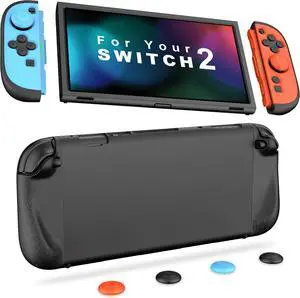 WERLEO Protective Silicone Case Compatible with Nintendo Switch 2 2025, Soft Slim Cover Protector, Grip Cover for Joy-Con, Split Design, Anti-Scratch, Shock-Absorption