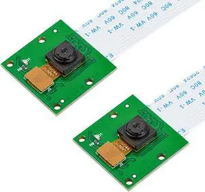 WERLEO 2 Pieces 5MP Camera for Raspberry Pi, 1080P HD OV5647 Camera Module V1 for Pi5, Pi 4, Raspberry Pi 3, 3B+, and Other A/B Series,2pcs