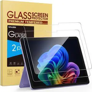 WERLEO 2-Pack Screen Protector for Surface Pro 12 inch 2025, 9H Tempered Glass for Microsoft Surface Pro 12-inch, Anti Scratches/Support Surface Pen, Not for Surface Pro 13 Inch