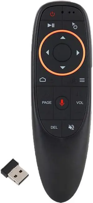 WERLEO Air Mouse Remote Control, 2.4 GHz Wireless Voice Remote Control with IR Learning, Wireless Connection via USB Receiver Air Mouse for PC Android TV Box Laptop Projector Windows Android Mac OS