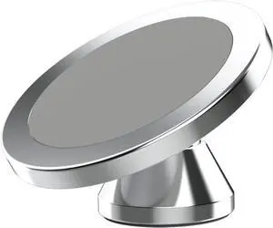 BONAEVER Magnetic Phone Holder for Car, [ 2 Groups Super Strong Magnet ] [ 360° Rotation ] Universal Dashboard Car Mount Holder Compatible with All Smartphones Silver