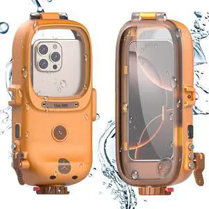 WERLEO Underwater Snorkeling Diving Waterproof Phone Case for iPhone 17/16/15/14/13/12/11 Pro/Pro Max/XS/X Samsung Galaxy S25/S24/S23/S22/S21, Bluetooth Dive Waterproof Photo Video Cover