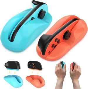WERLEO Game Mouse for Nintendo Switch 2 Joy-Con Controller, for Drag x Drive Gaming, Comfort Ergonomic Anti-Slip Hand Grips Kit Accessories for New Gen Switch 2 2025 7.9Inch, 2 Pack