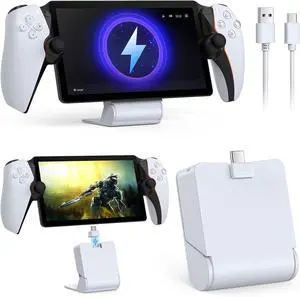 WERLEO Magnetic Portable Charging Stand for PlayStation Portal, Case-Friendly Charging Dock Station for PS Portal with USB-C Cable, Folding Charger for PS5 Portal Handheld PS Remote Player Accessories