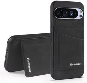 WERLEO Case for Google Pixel 8 Pro Premium PU Leather Phone Cover with Card Holder Kickstand Magnetic Shockproof Flip Wallet Cover