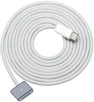 140W USB C to Magnetic 3 Safe Charging Cable (2 M/6.6 ft) for M4 MacBook Air Pro Charger, Magnetic Charger Cord for MacBook Pro (16"/14"2024/2023/2021), Air (15"/13"M4 2025, M3 2024, M2 2023, M2 2022)
