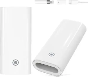 WERLEO 2-Pack USB C to iPencil 1st Gen Adapter, USB-C Charging Adapter Compatible with Apple Pencil 1st Generation, USB-C Female to Female Charger Connector for iPad 10th Generation, White