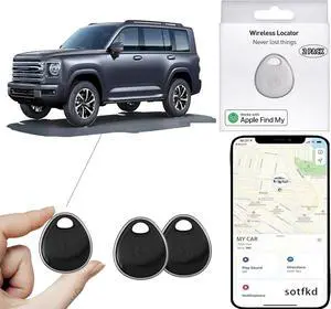 WERLEO 2 Pack GPS Tracker for Vehicles - Tracker Device for Vehicles-GPS Tracker - Car Tracker Device (Only iOS) | MFi Certificated | No Monthly Fee | Waterproof | Work with Find My
