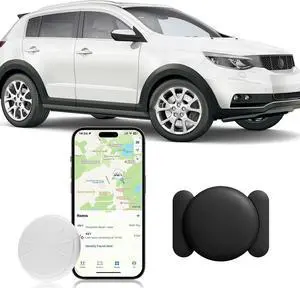 WERLEO Car Tracker Without Subscription,Magnetic Vehicle GPS Tracker,Car Tracker Hidden Device with Magnetic Waterproof Case,Car Locator Work with Apple Find My App (iOS Only)