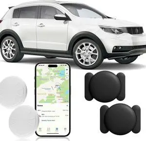 WERLEO 2PCS Car Tracker Without Subscription,Magnetic Vehicle GPS Tracker,Car Tracker Hidden Device with Magnetic Waterproof Case,Car Locator Work with Apple Find My App (iOS Only)
