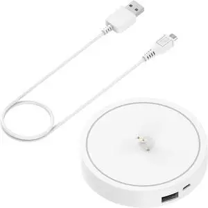 WERLEO Charging Dock for Ultimate Ears UE Boom 3/Megaboom 3/Blast/Megablast, Charger Cradle Mount Stand Base Station with Extra USB Port, USB Cable White
