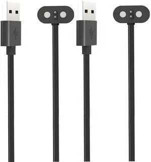 WERLEO [2 pack] Charger for Mojawa Run Air Mojo 2 Bone Conduction Headphones, Magnetic USB Charging Cable 1.96ft/60cm,Charger Cable for Mojawa Run Air Mojo 2 Open Ear Headphones