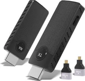 WERLEO Wireless HDMI Transmitter and Receiver  Plug & Play 2.4G/5G Wireless HDMI Extender Kit for Streaming Video & Audio from Laptop, PC, TV Box, or Projector to Any Monitor