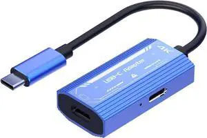 WERLEO USB C to Glasses and Charging Adapter, AR Glasses Adapter, Charge and Play, 4K 60Hz + PD3.0 100W Fast Charging, Xreal Hub Xreal Adapter for Steam Deck Switch AR XR Glasses