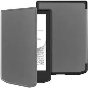 WERLEO Case for Pocketbook Verse PB629 / Verse Pro PB634 / Lite E-Reader 6 Inch, Slim Hard Shell Smart Protective Cover with Multi-Angle Stand, Auto Sleep/Wake Gray