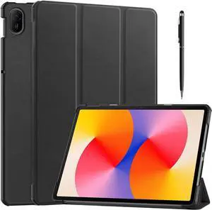 WERLEO Case for Huawei Matepad SE 11 inch 2024 Model AGS6-W00 AGS6-W09, Slim Smart Cover Lightweight Hard Shell Protective Cover with Multi-Angle Stand, Universal Stylus Pen