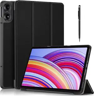 WERLEO Case for Xiaomi Redmi Pad Pro 5G 12.1 inch / Xiaomi Poco Pad 12.1" 2024 , Slim Smart Cover Lightweight Hard Shell Protective Cover with Multi-Angle Stand, Universal Stylus Pen
