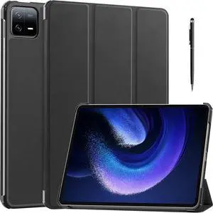 WERLEO Case for Xiaomi Mi Pad 6 / 6 Pro 11 Inch 2023, Slim Smart Cover Lightweight Hard Shell Protective Cover with Multi-Angle Stand, Universal Stylus Pen